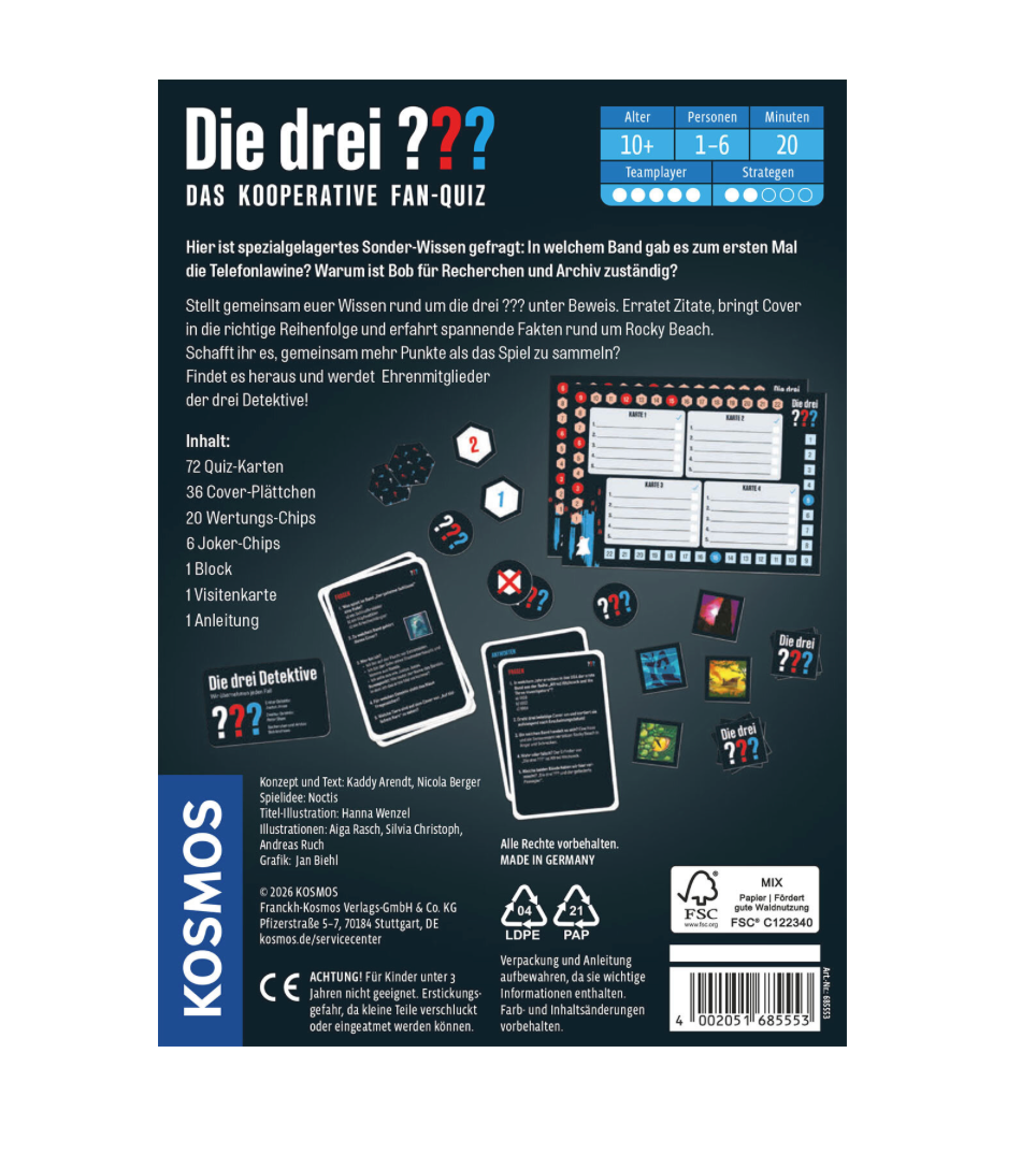 Spielwelt KOSMOS Die drei ??? - Das kooperative Fan-Quiz