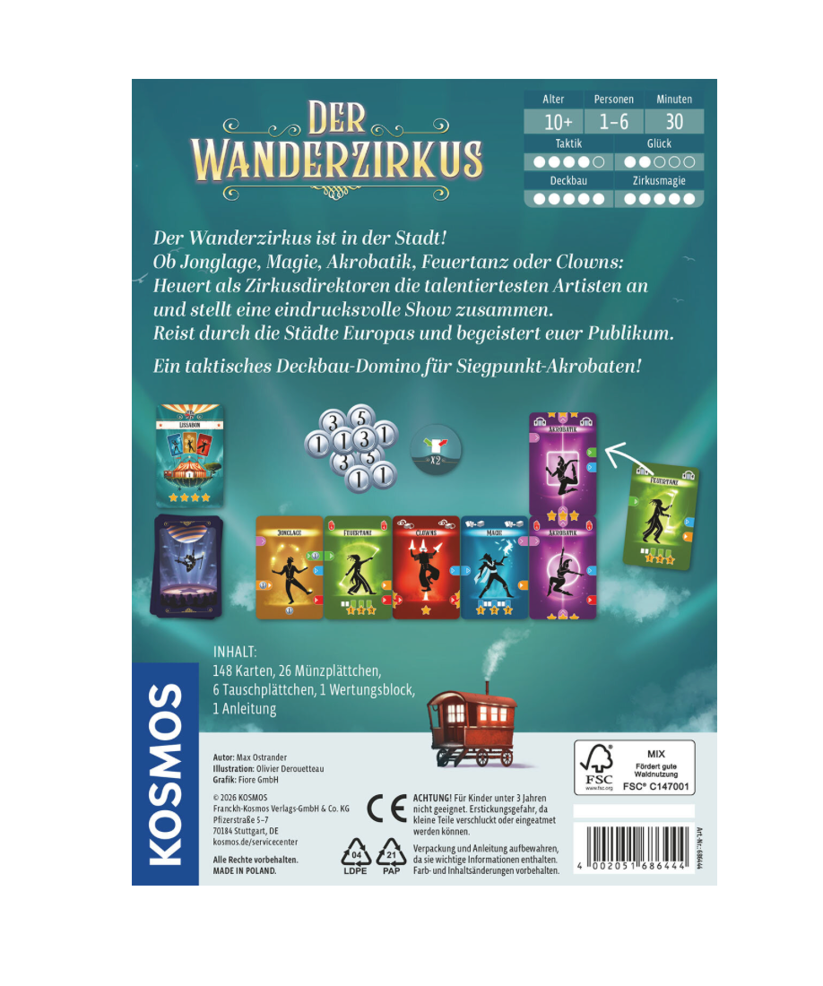 Gesellschaftsspiel KOSMOS Der Wanderzirkus