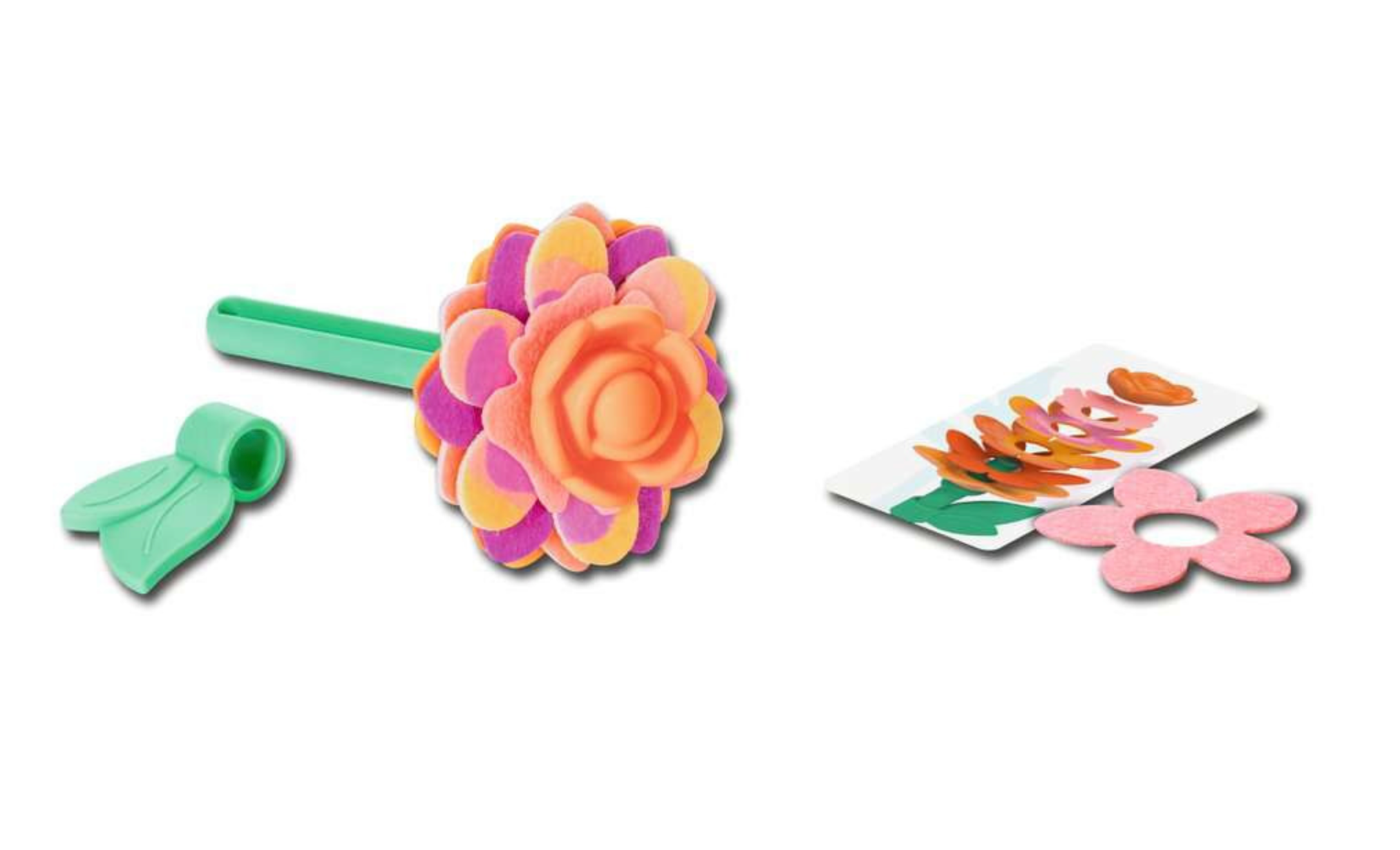 play+ ⎮ Blumen Steck- und Spiel-Set: Kleiner Blütenzauber orange