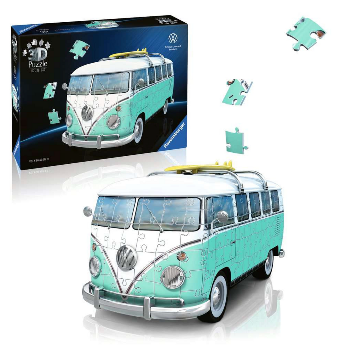 3D Puzzle Iconics: Volkswagen T1 Chrom Editionon