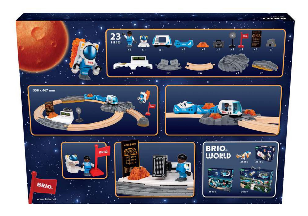 BRIO World Weltraumforschungs-Set - Holzeisenbahnset