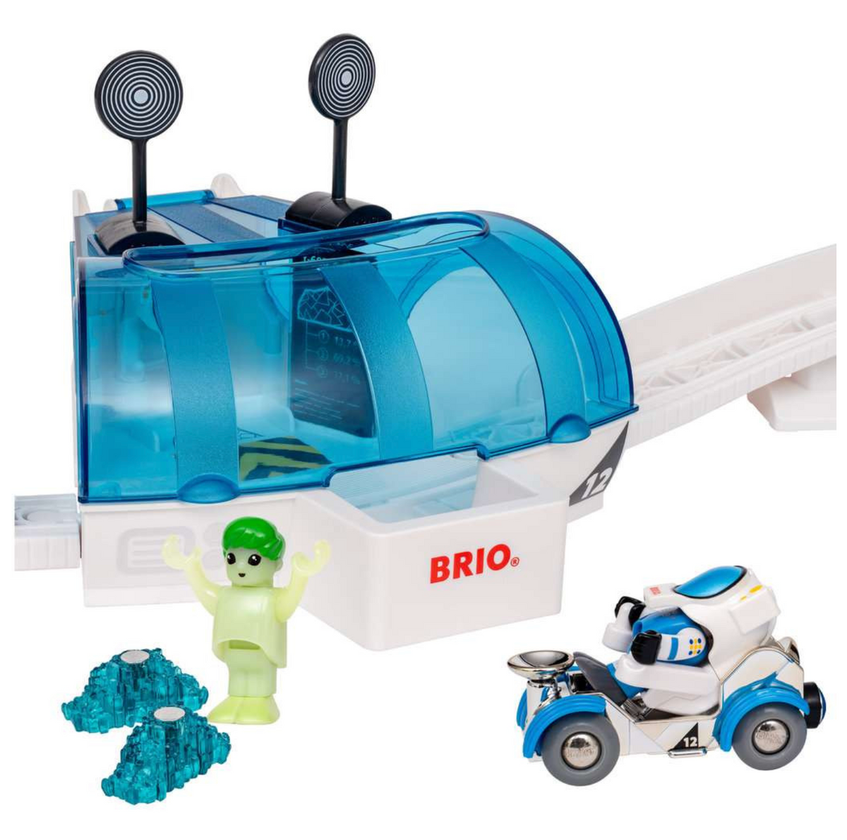 BRIO World - Großes Weltraumstations-Set - großes Holzeisenbahnset