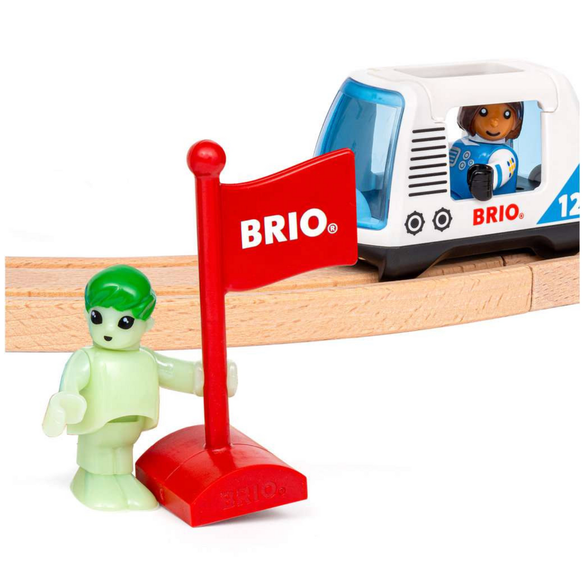 BRIO World - Großes Weltraumstations-Set - großes Holzeisenbahnset