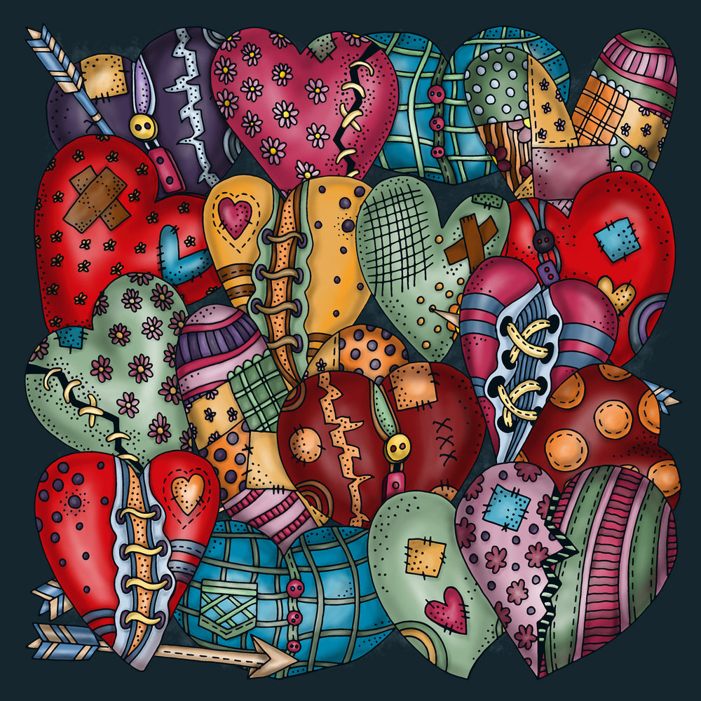 Puzzle Bärenpresse Puzzle Palapeli "Herzen"