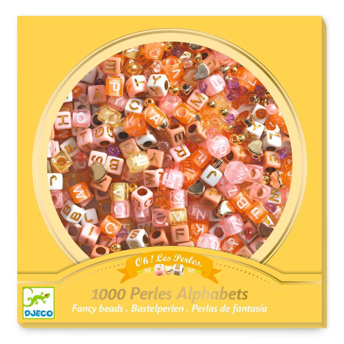 Basteln DJECO Schmuck basteln: Buchstaben Gold