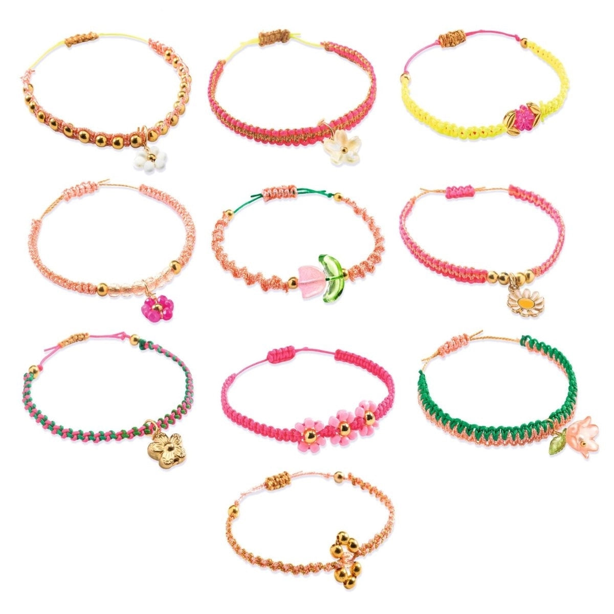 Schmuck Basteln: Macrame Rosa