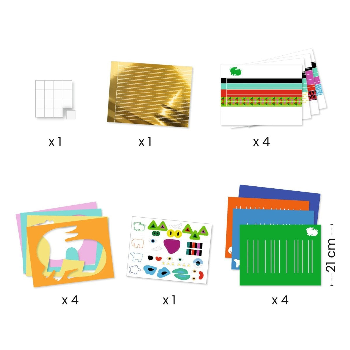 Malen DJECO Basteln 3-6: Flechtpapier