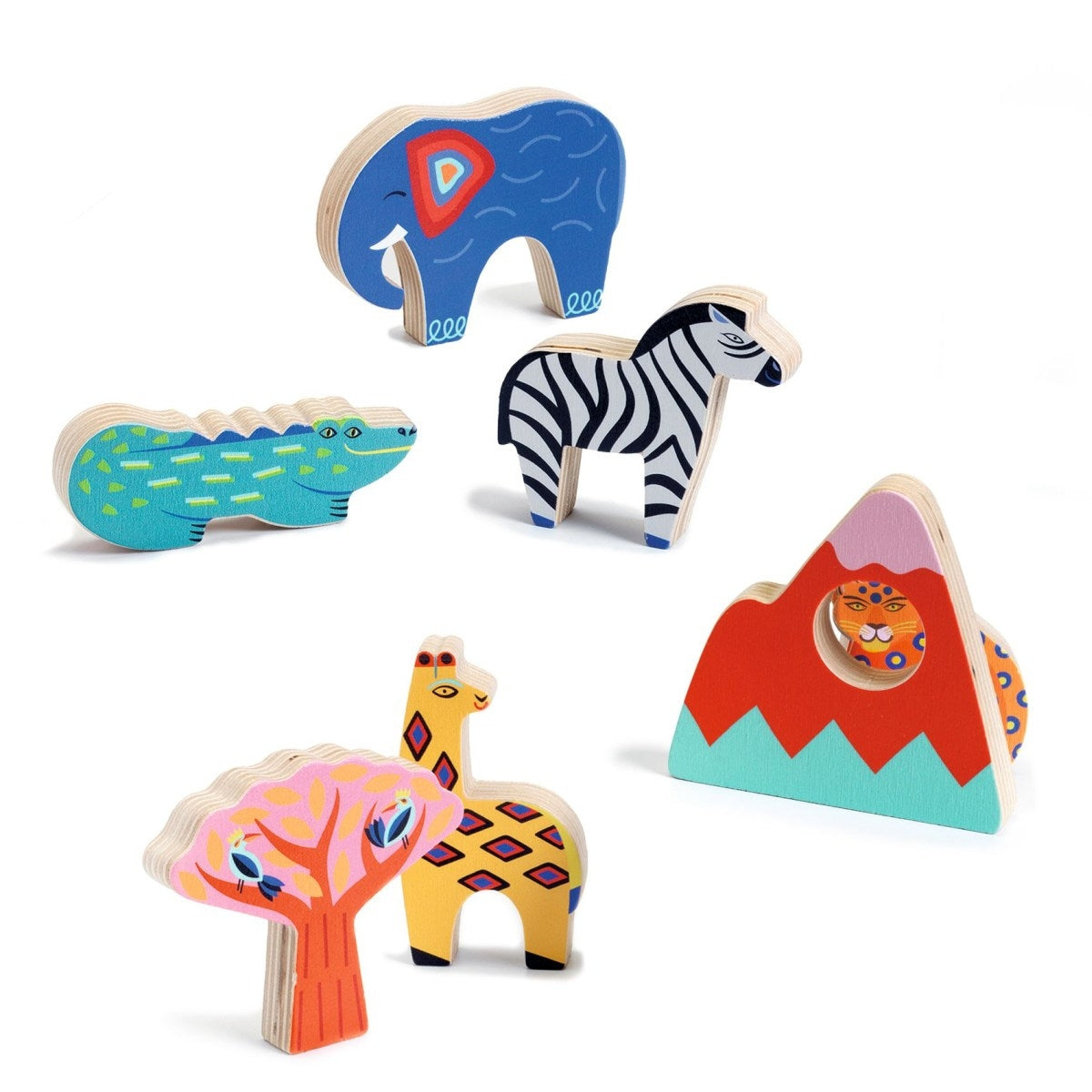 Puzzle DJECO Holzpuzzle: Savana Story