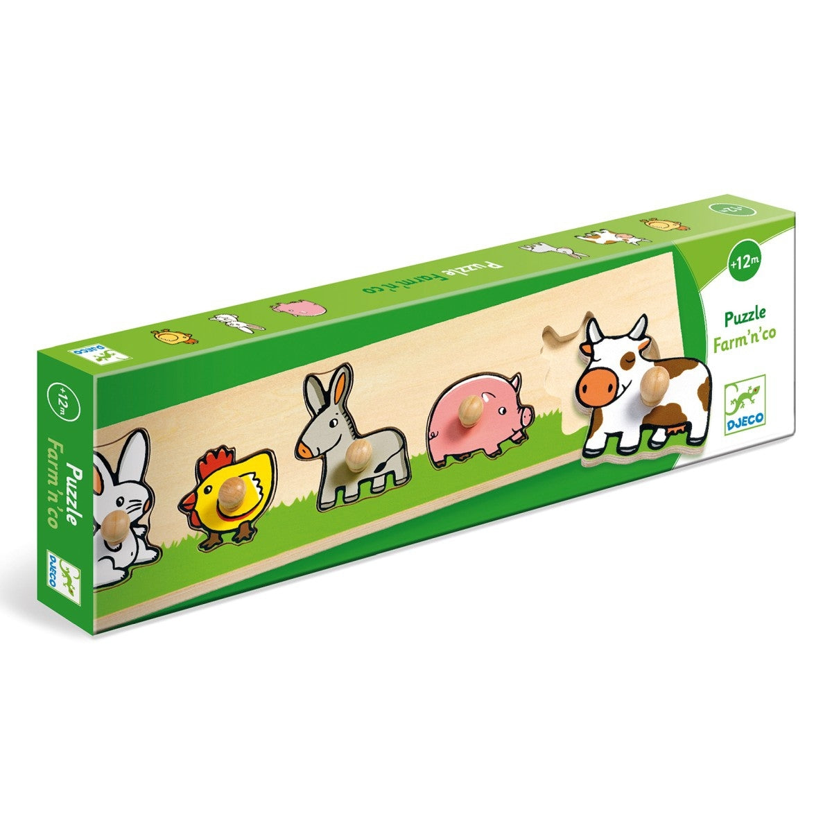 Puzzle DJECO Holzpuzzle: Farm'n'co