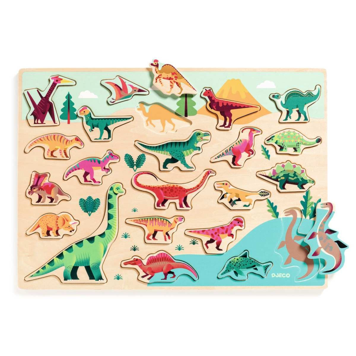 Puzzle DJECO Holzpuzzle: Dino