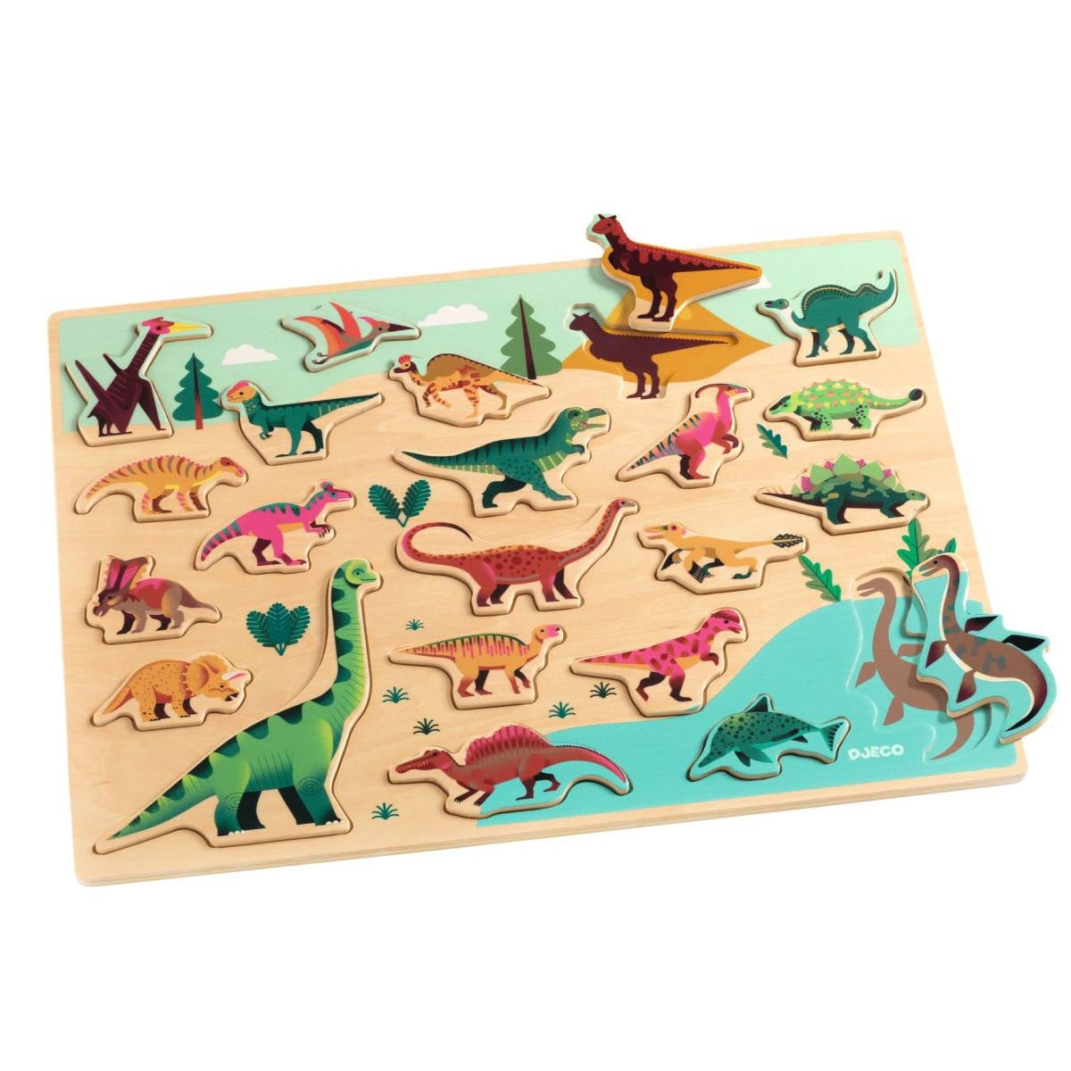 Puzzle DJECO Holzpuzzle: Dino