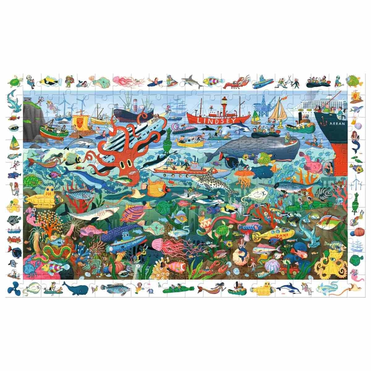 Wimmelpuzzle: Das Meer - 200 Teile