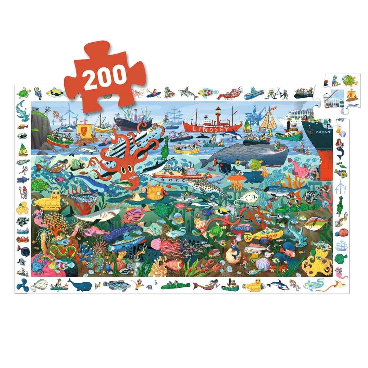 Wimmelpuzzle: Das Meer - 200 Teile