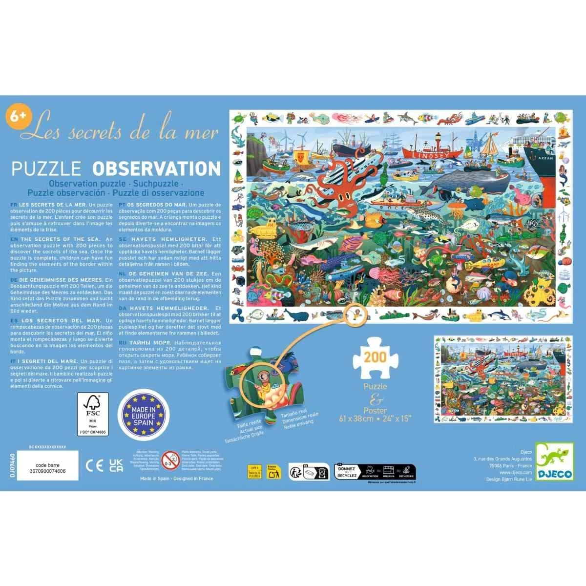 Wimmelpuzzle: Das Meer - 200 Teile
