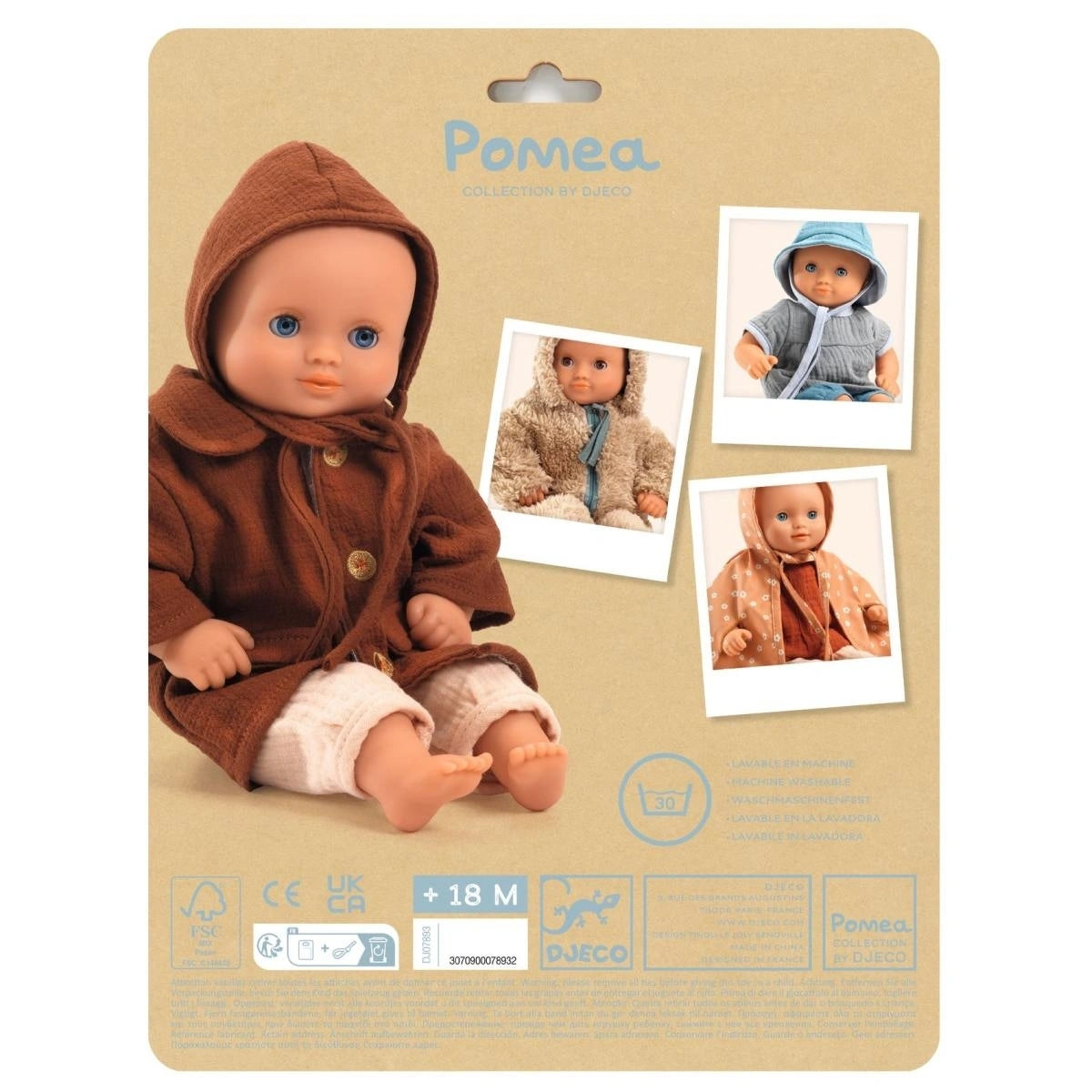 POMEA Puppenkleidung Herbst Mantel