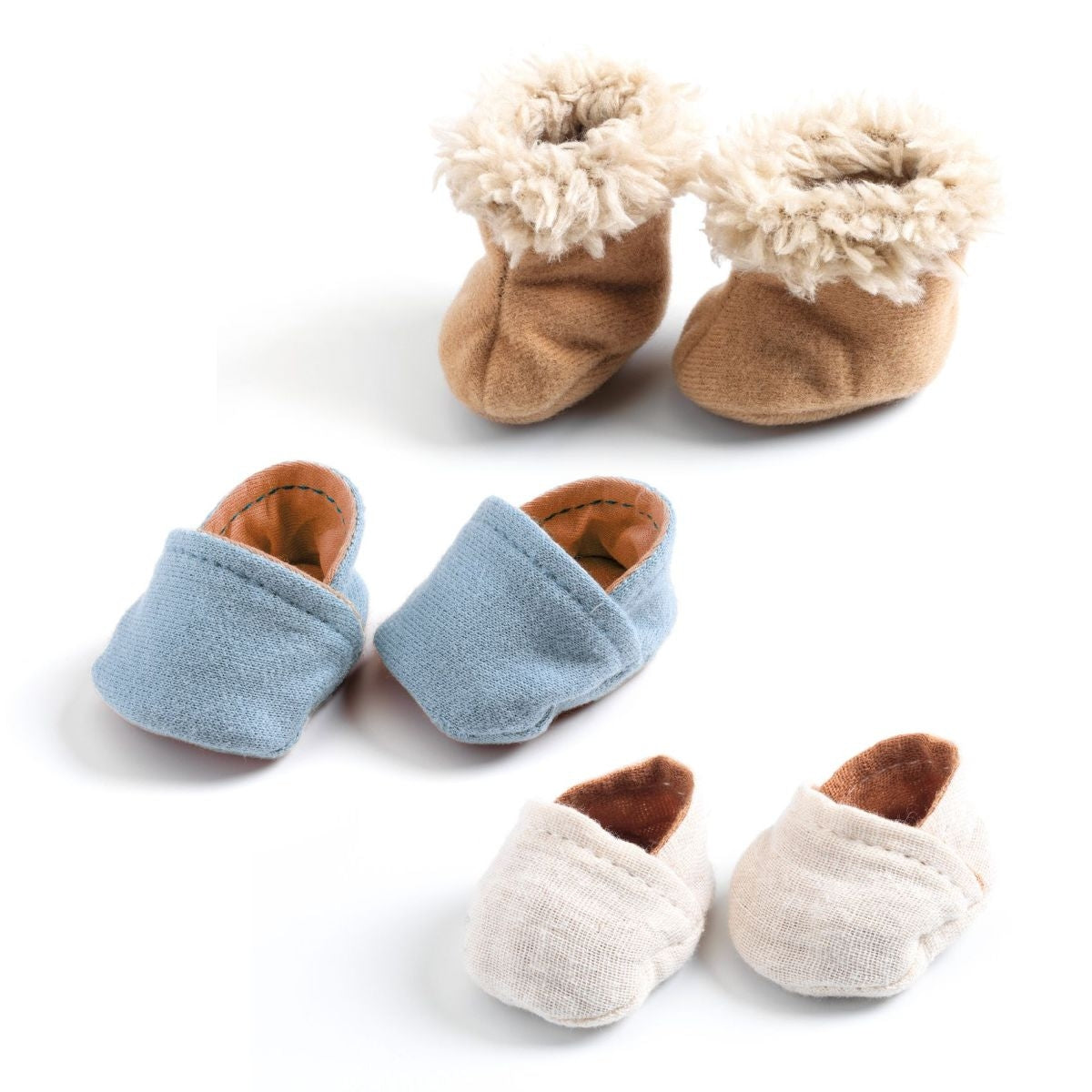 Puppen Djeco POMEA Puppenschuhe 3er Set