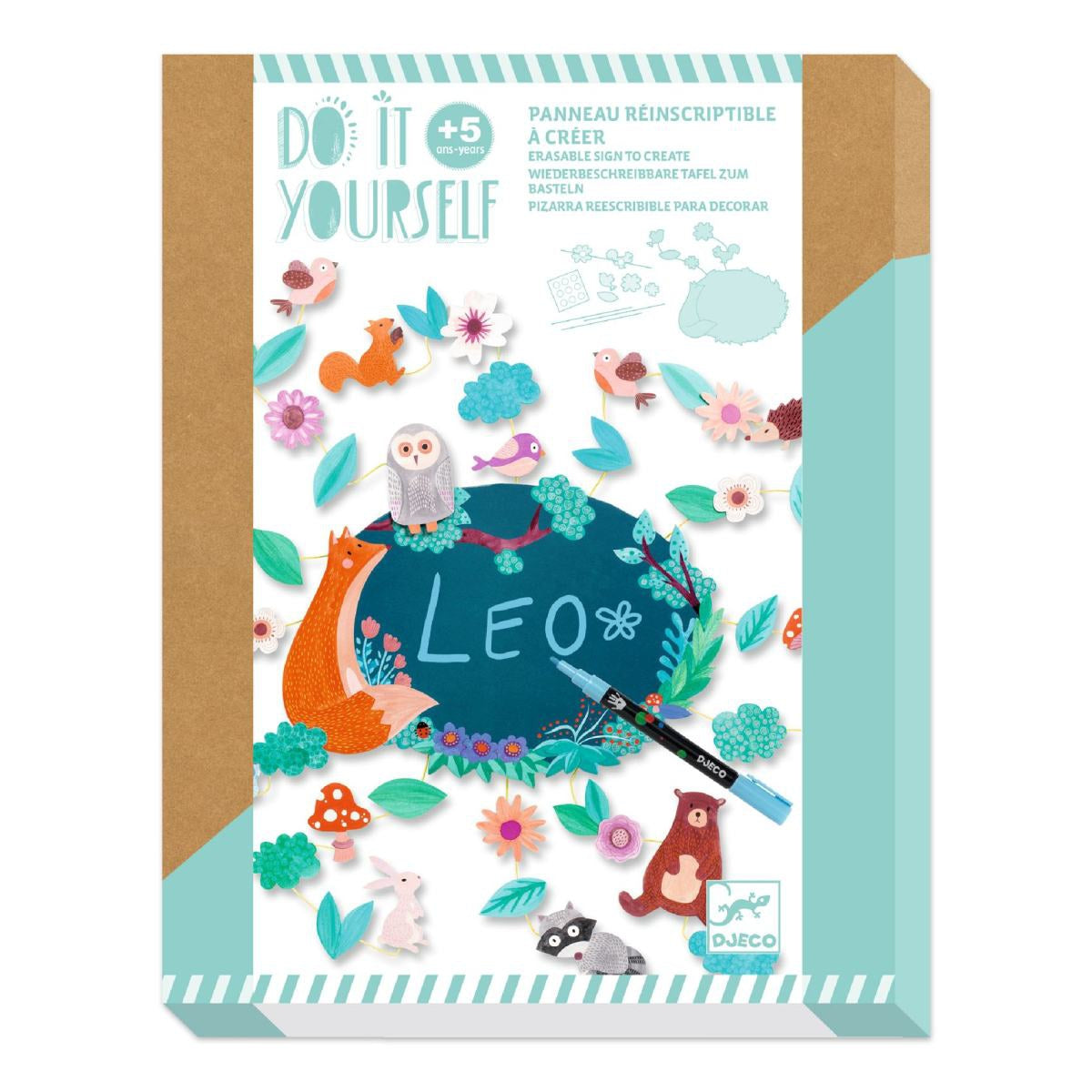 Basteln DJECO DIY: Türschild Wald