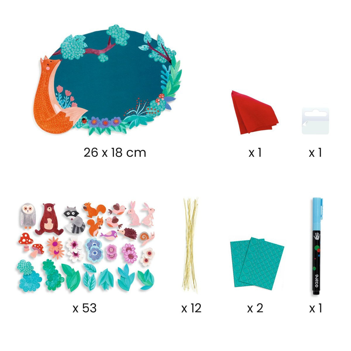 Basteln DJECO DIY: Türschild Wald