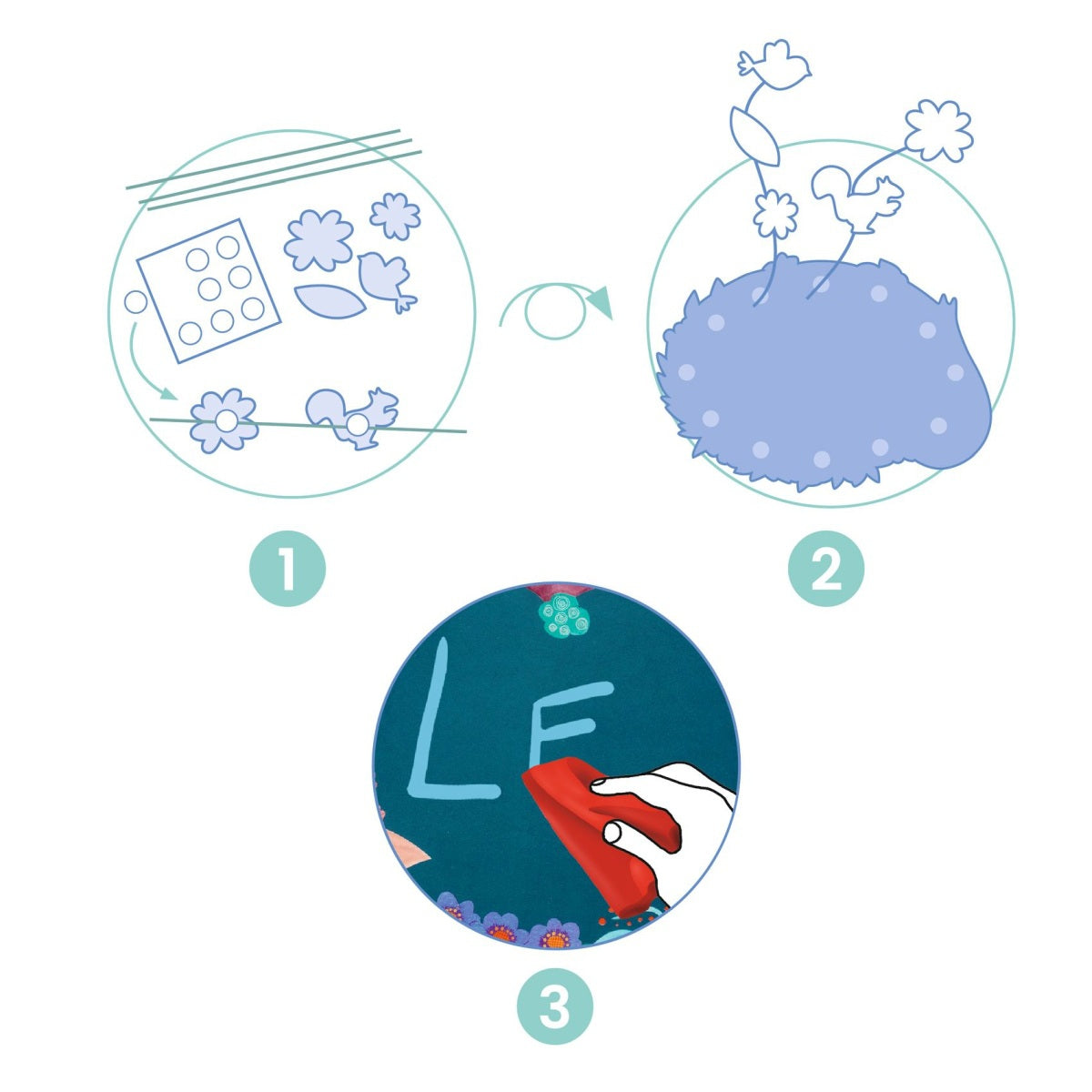 Basteln DJECO DIY: Türschild Wald