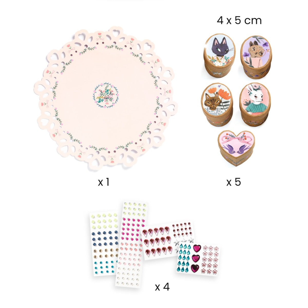 Basteln DJECO DIY: 5 Mini-Schachteln