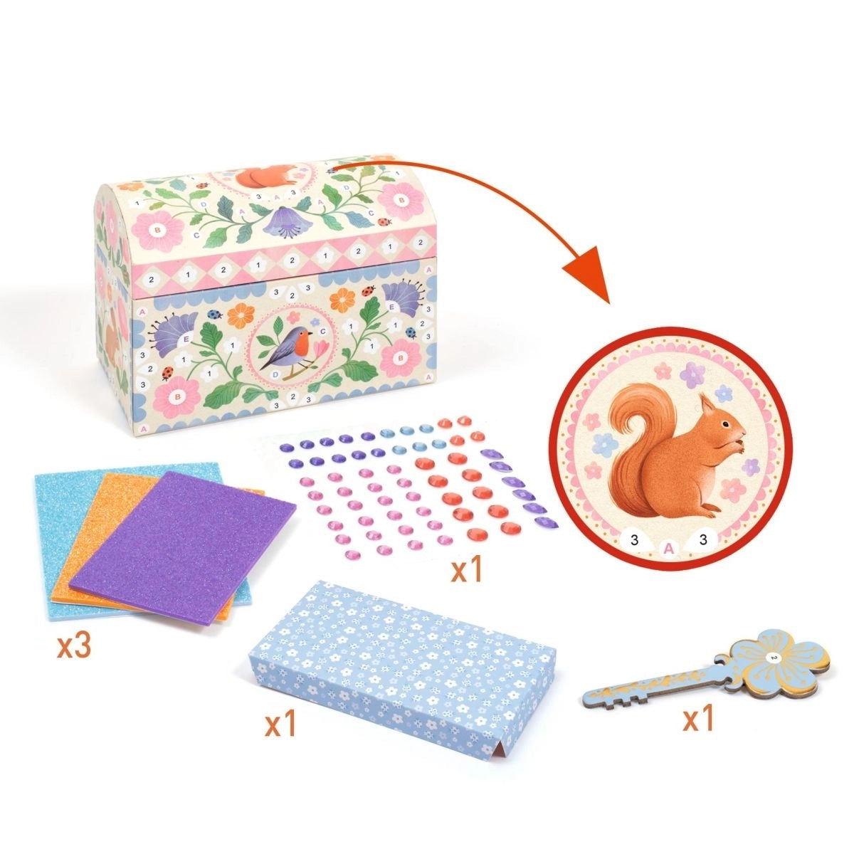 Basteln DJECO DIY: Schatztruhe Precious