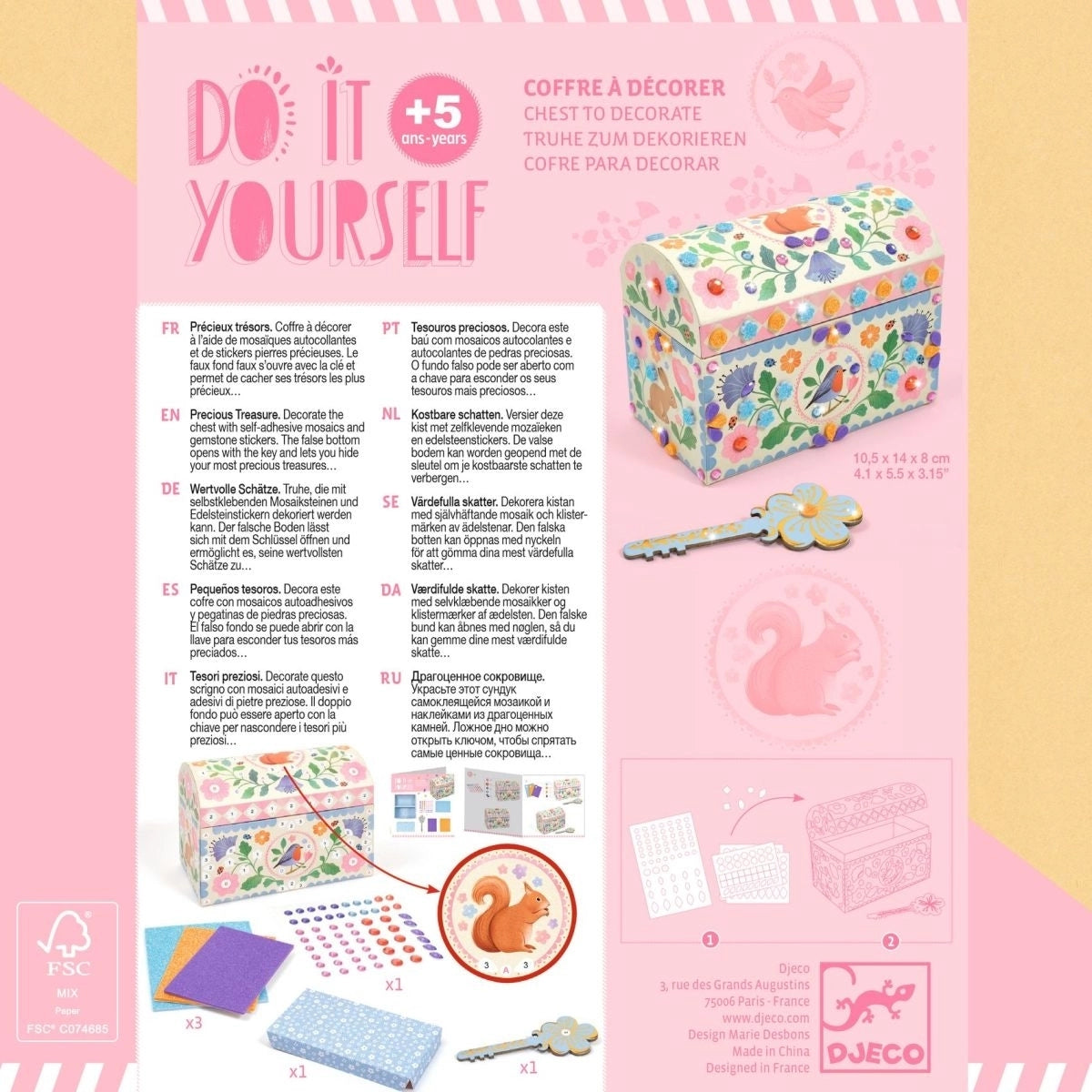 Basteln DJECO DIY: Schatztruhe Precious