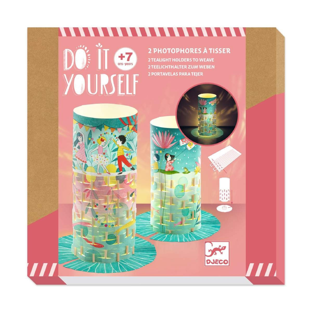 Basteln DJECO Do it yourself: Dekolichter Glühwürmchen