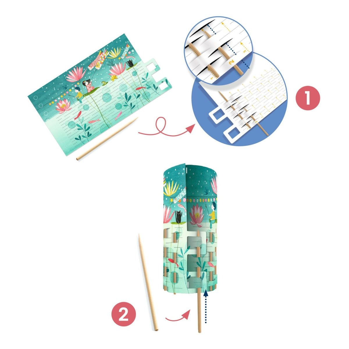 Basteln DJECO Do it yourself: Dekolichter Glühwürmchen