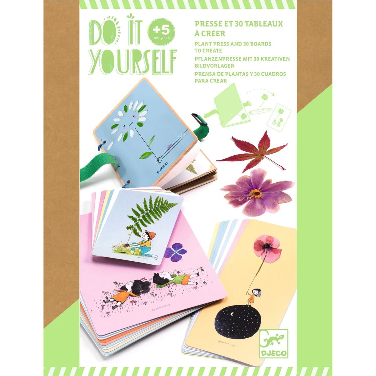 Basteln DJECO Do it yourself: Blumenpresse & Karten