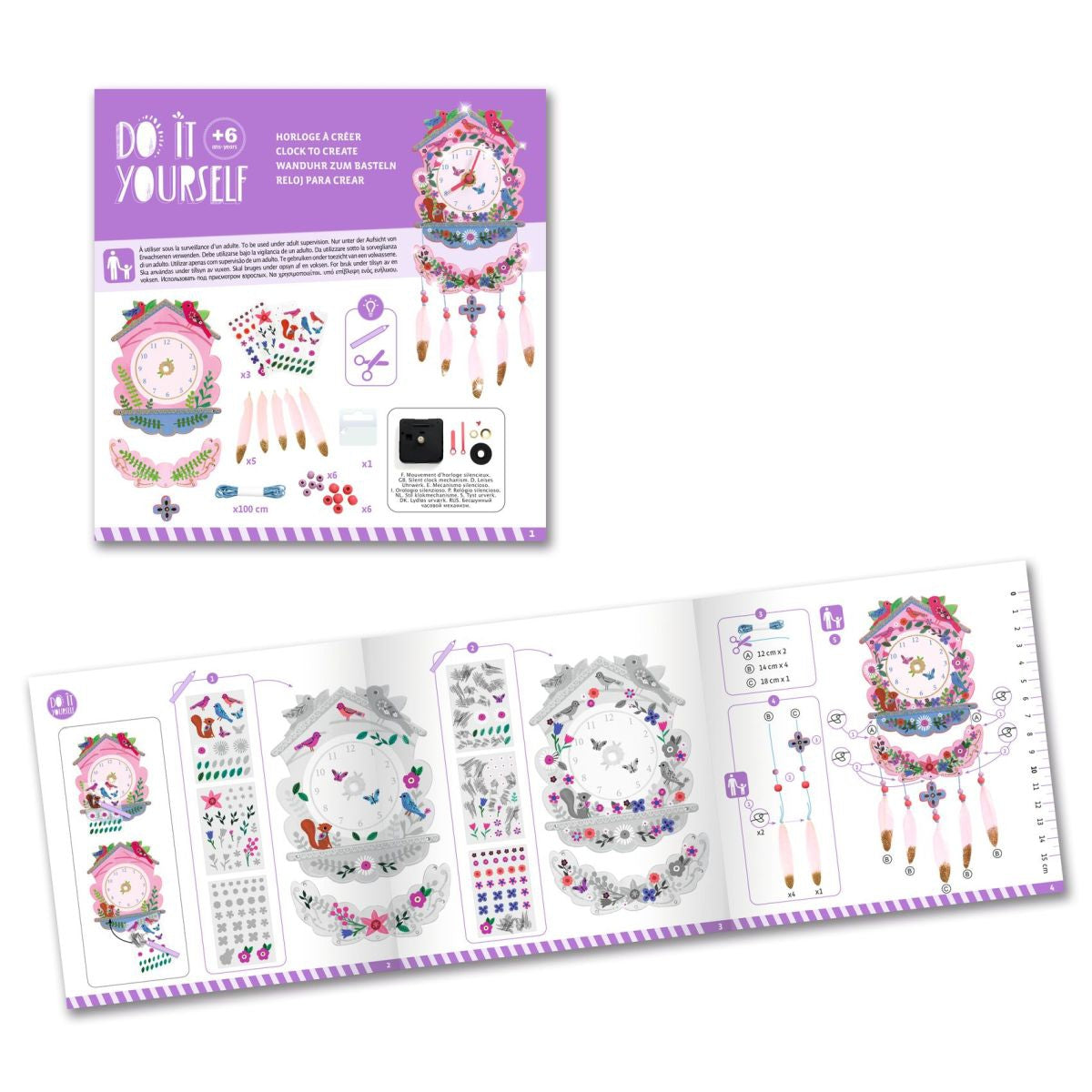 Basteln DJECO DIY: Wanduhr Kuckuck