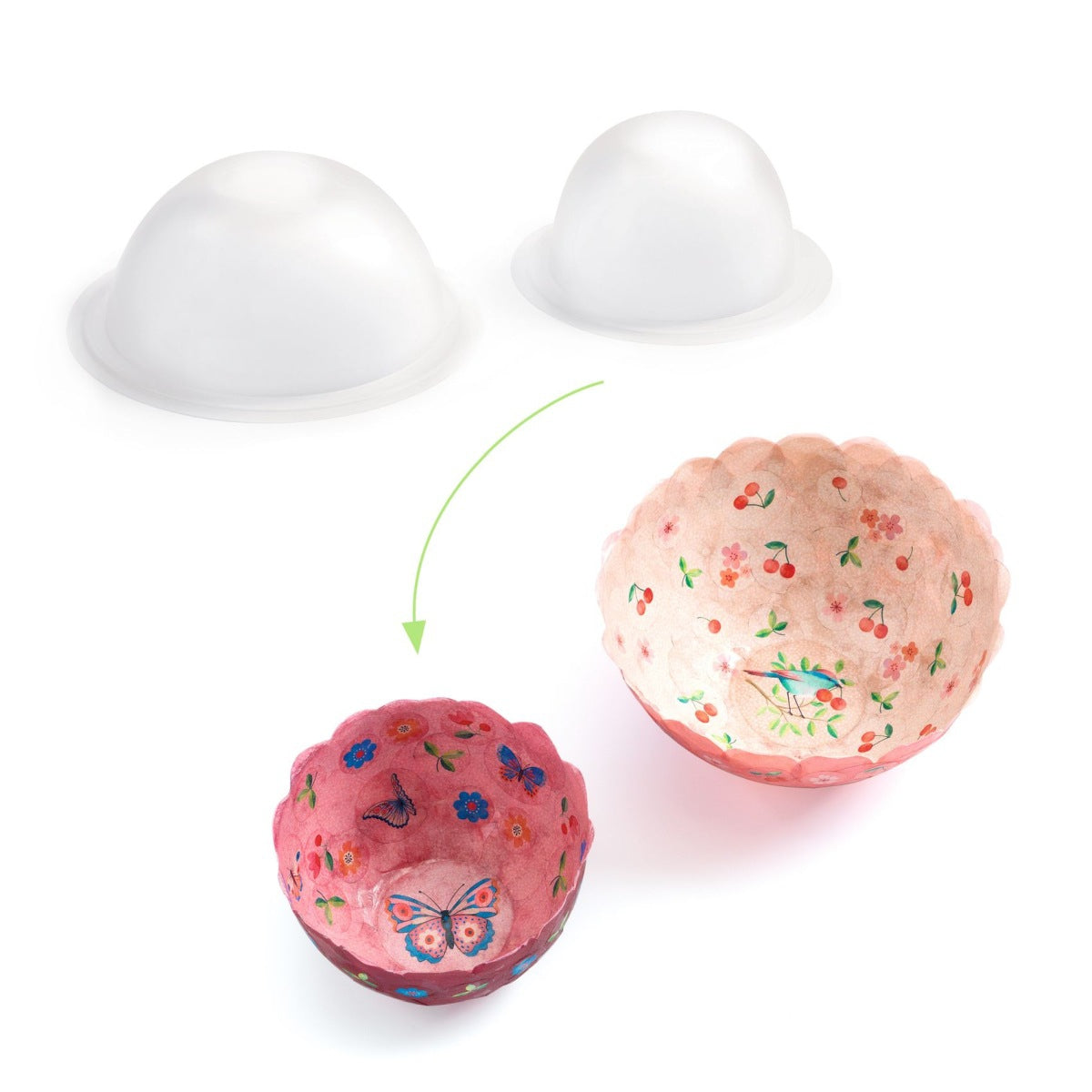 Basteln DJECO DIY: Schalen basteln rosa