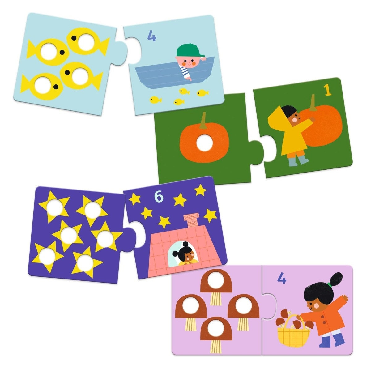 Puzzle DJECO Puzzle duo: Erste Zahlen