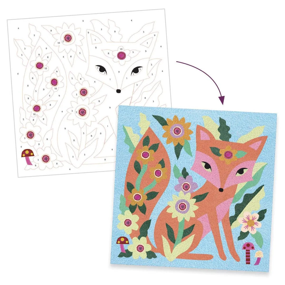 Malen DJECO Sandbild: Garden lights