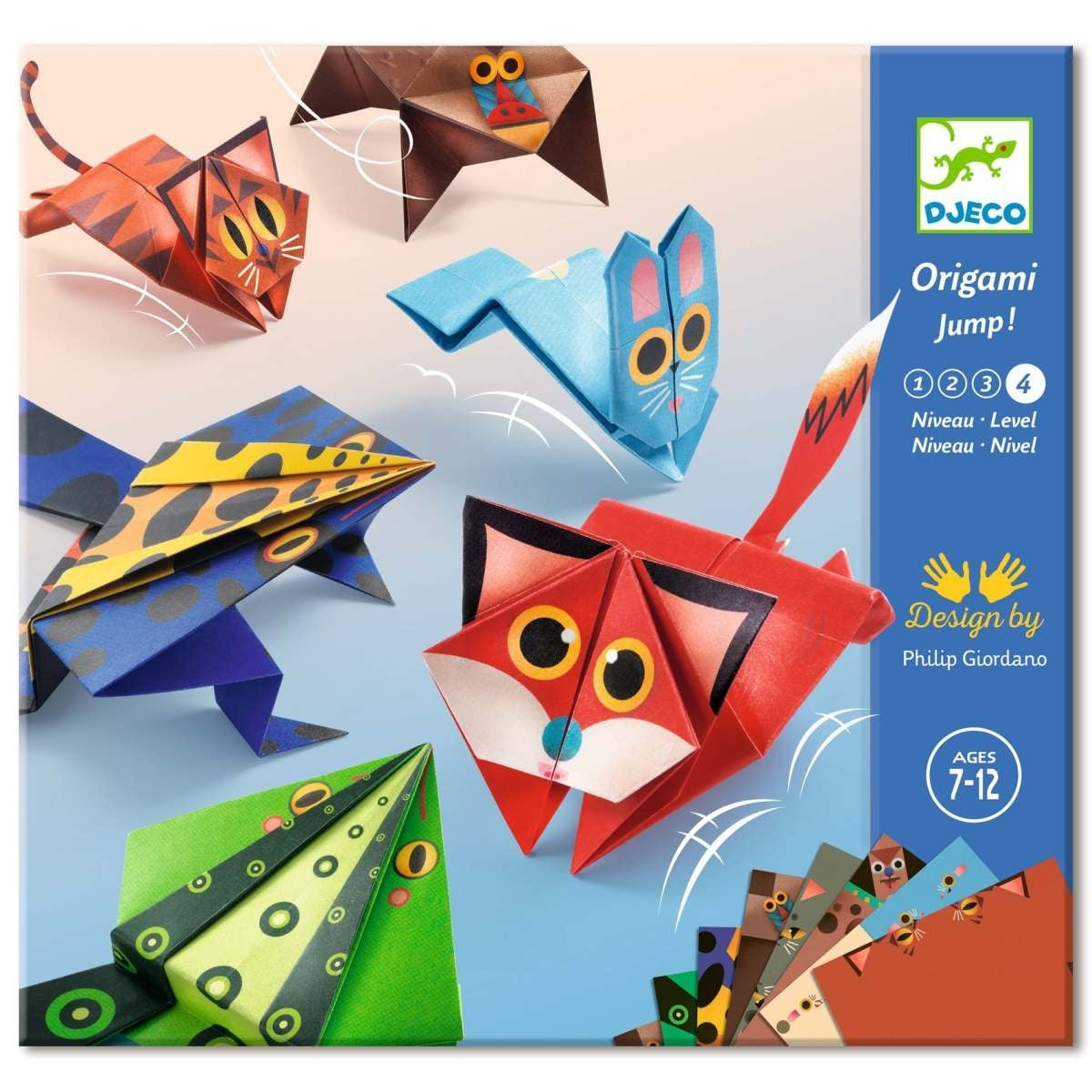 Falten DJECO Origami: Springende Tiere