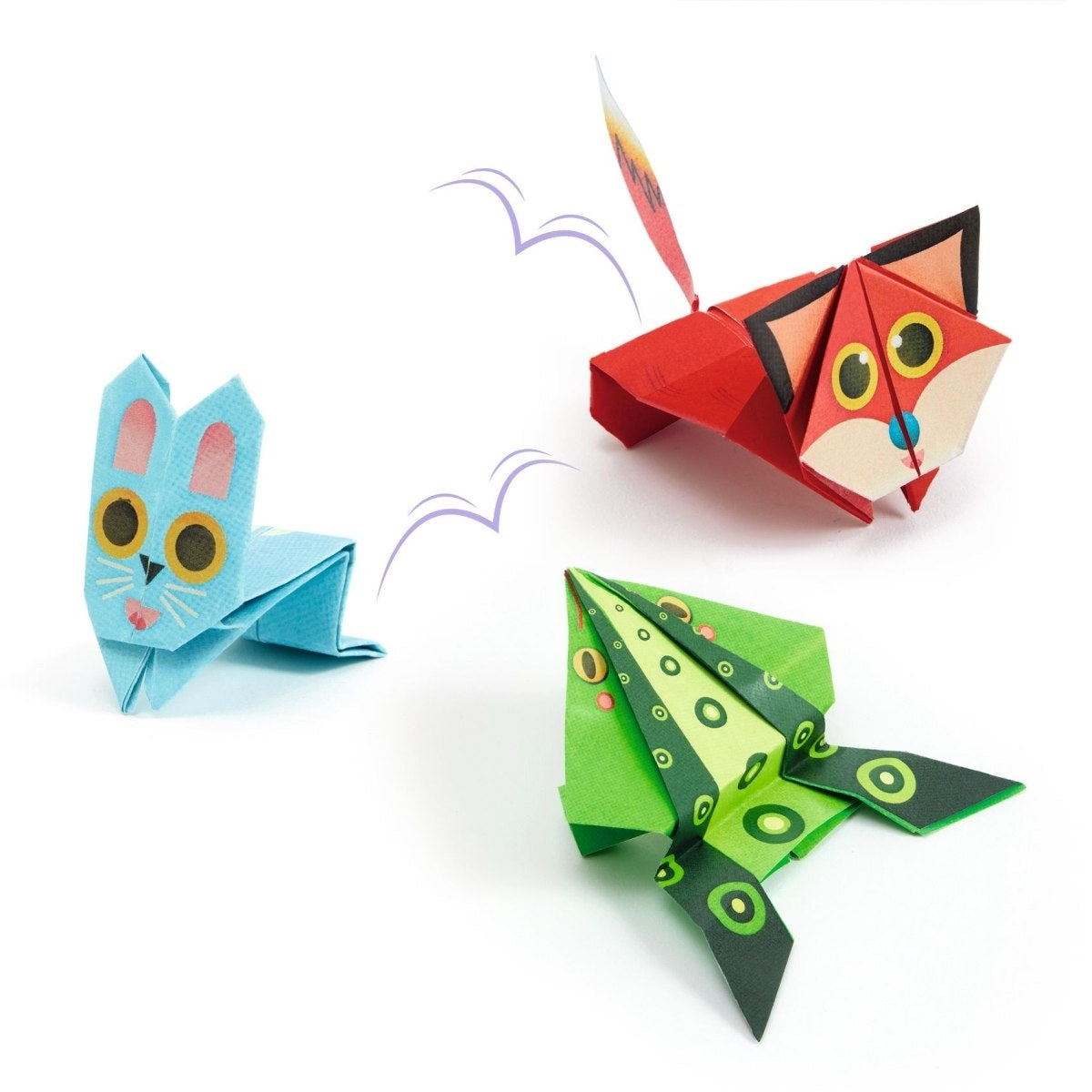 Falten DJECO Origami: Springende Tiere