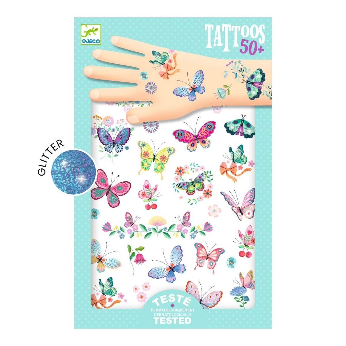 Basteln DJECO Tattoos: Schmetterlinge