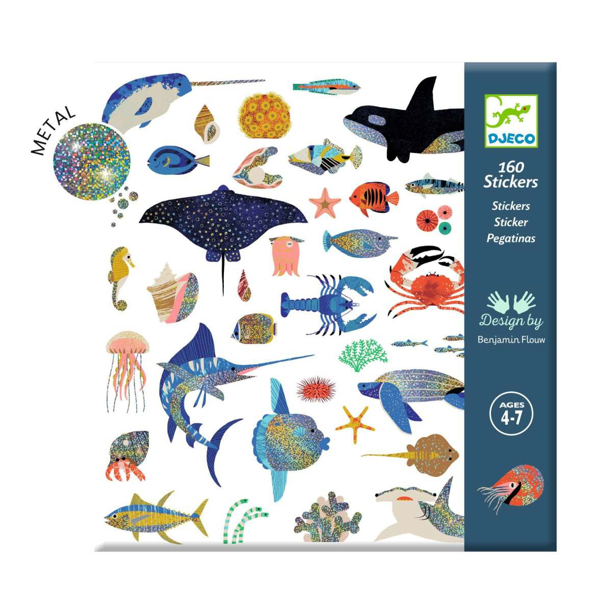 Basteln DJECO Sticker: Ozean
