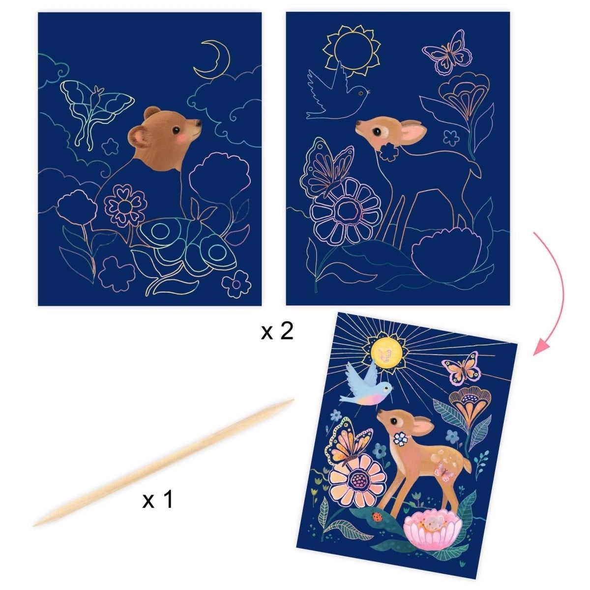 Basteln DJECO Multi-Activity Kit: Waldtiere