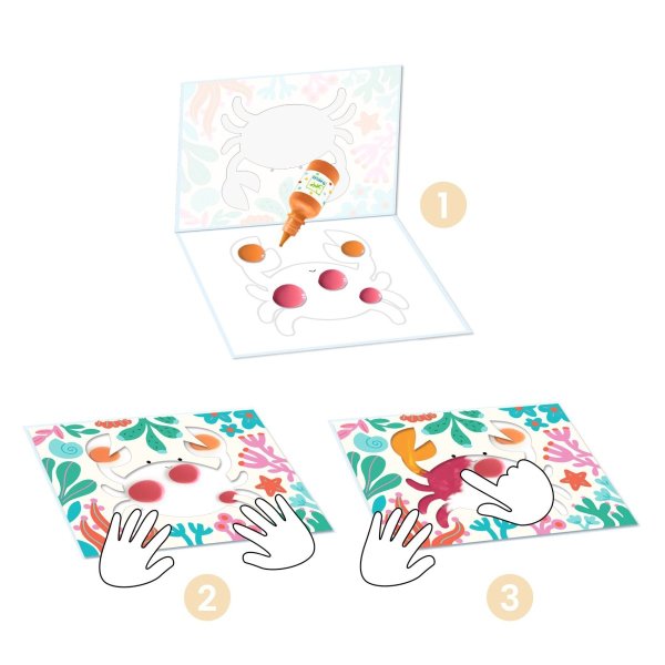 Malen DJECO Bastelpackung 18+: Fingerfarben