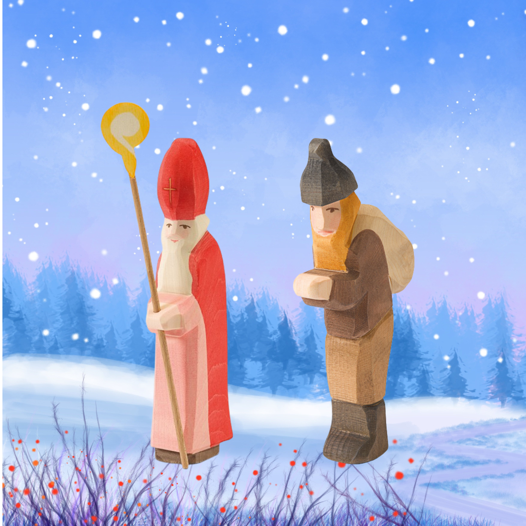 Holztiere & Figuren Ostheimer Holzspielzeug Nikolaus Bundle