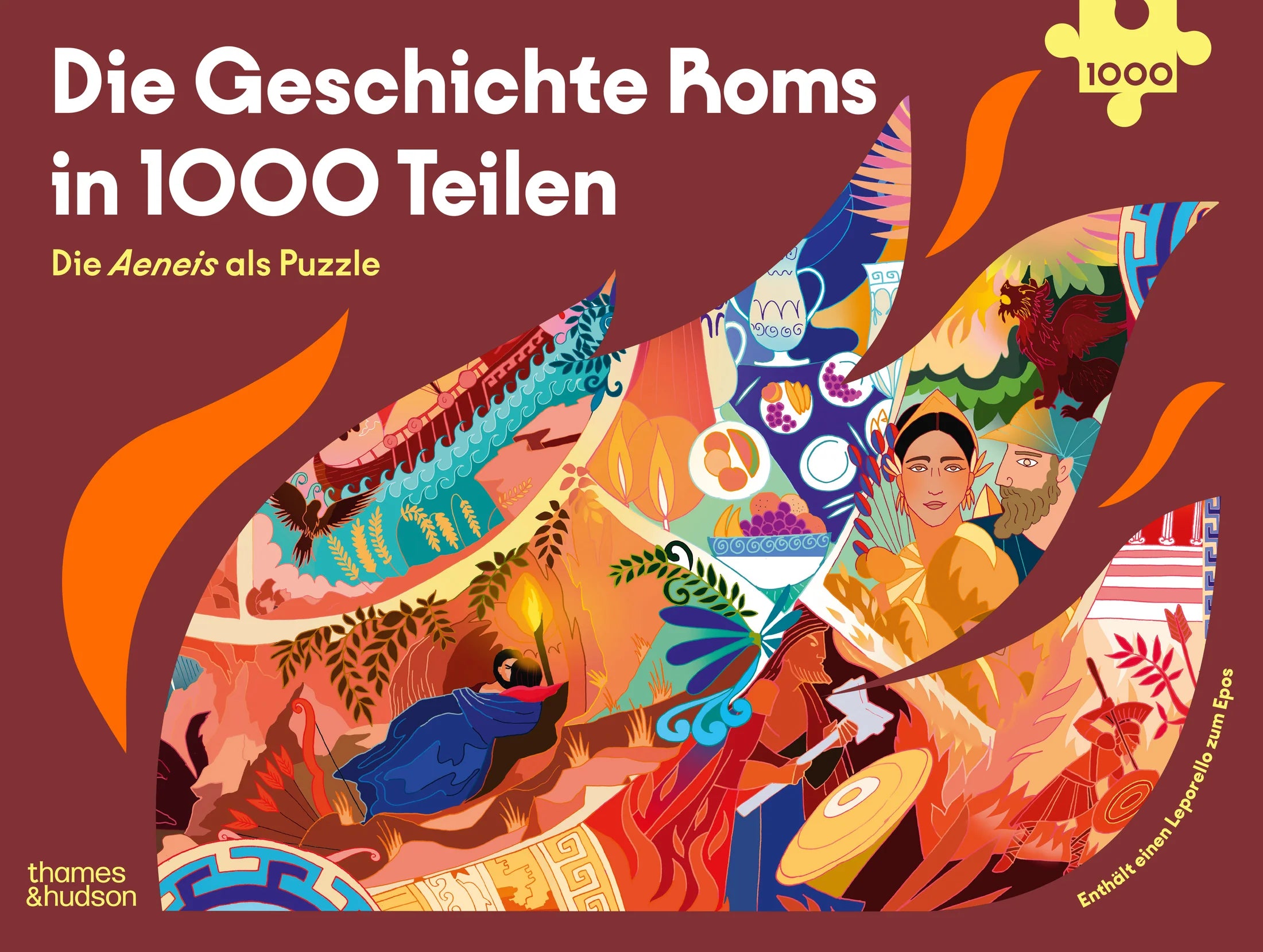 Puzzles Laurence King Verlag Die Geschichte Roms in 1000 Teilen. Die Aeneis als Puzzle