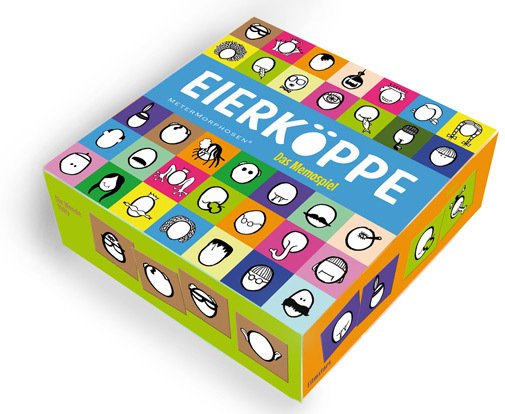 Spiel Metermorphosen Eierköppe - Berühmtheiten im Memospiel