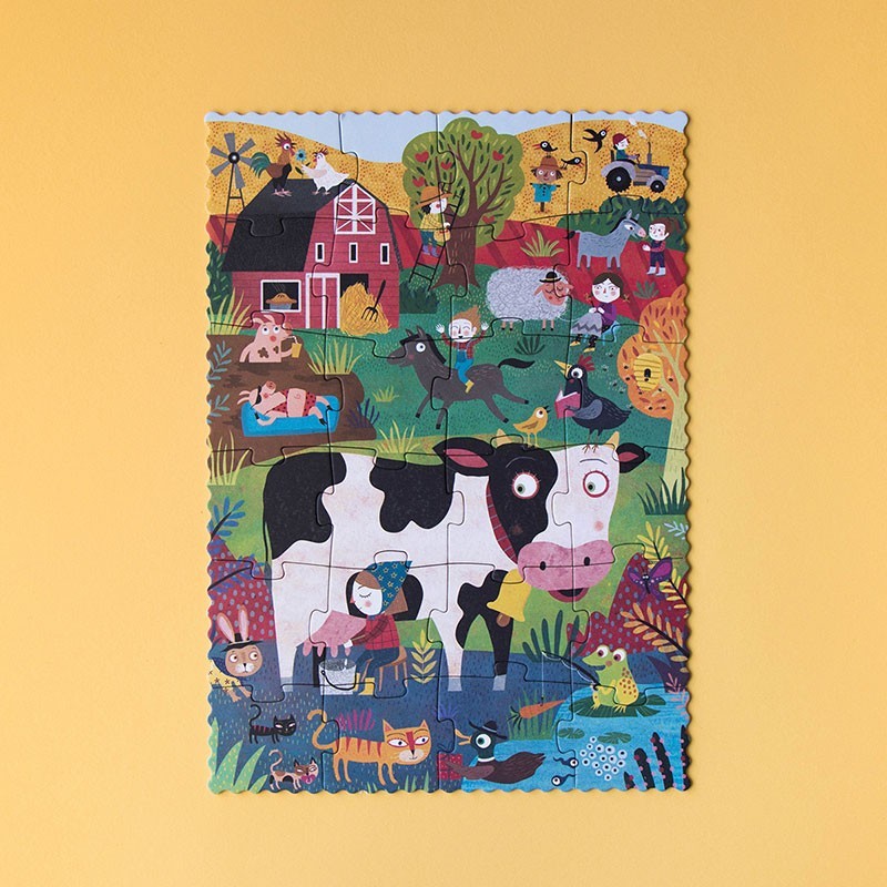 Puzzle Londji Pocket Puzzle - My little Farm