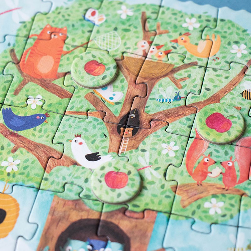 Puzzle Londji Tiny Puzzle - Apfelbaum