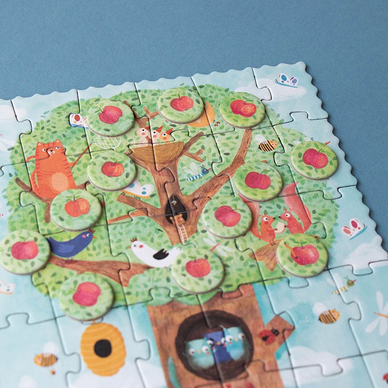 Puzzle Londji Tiny Puzzle - Apfelbaum