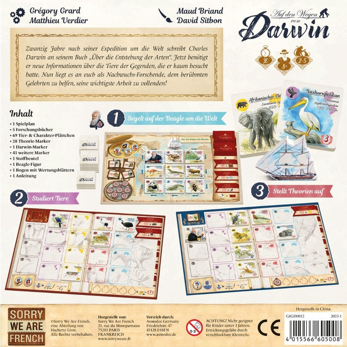 Gesellschaftsspiel Asmodee Auf den Wegen von Darwin