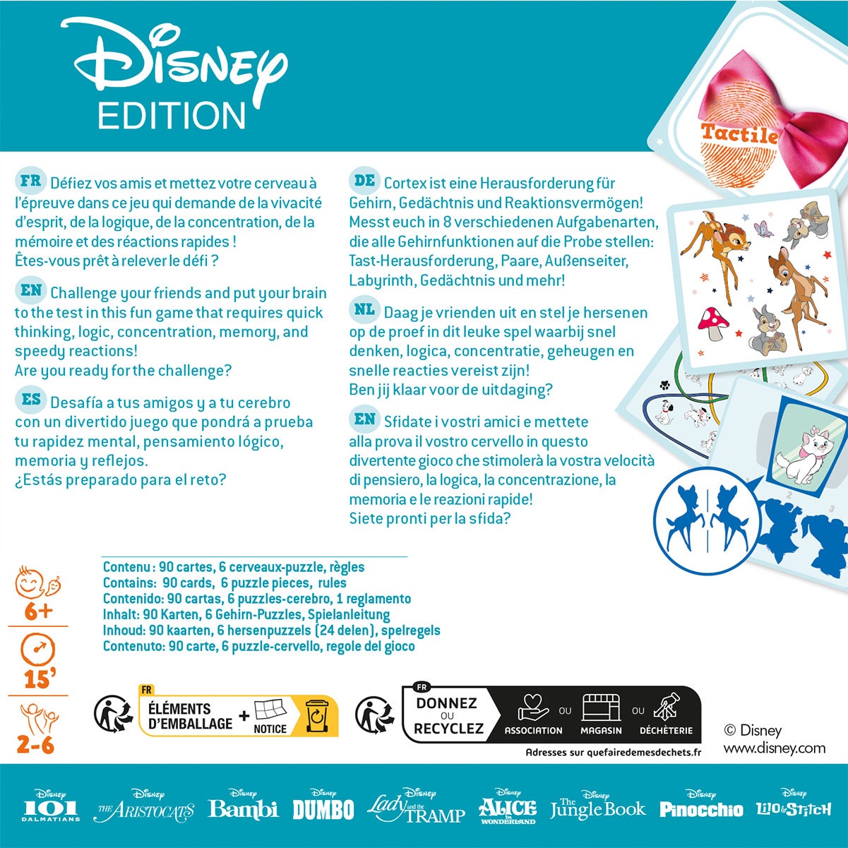 Kartenspiel Asmodee Cortex Challenge Kids! Disney Edition