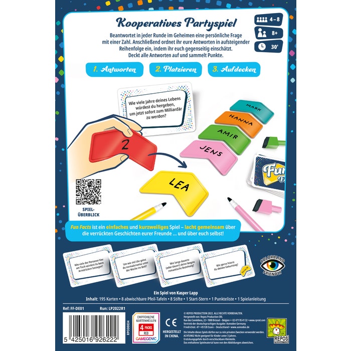 Gesellschaftsspiel Asmodee Fun Facts