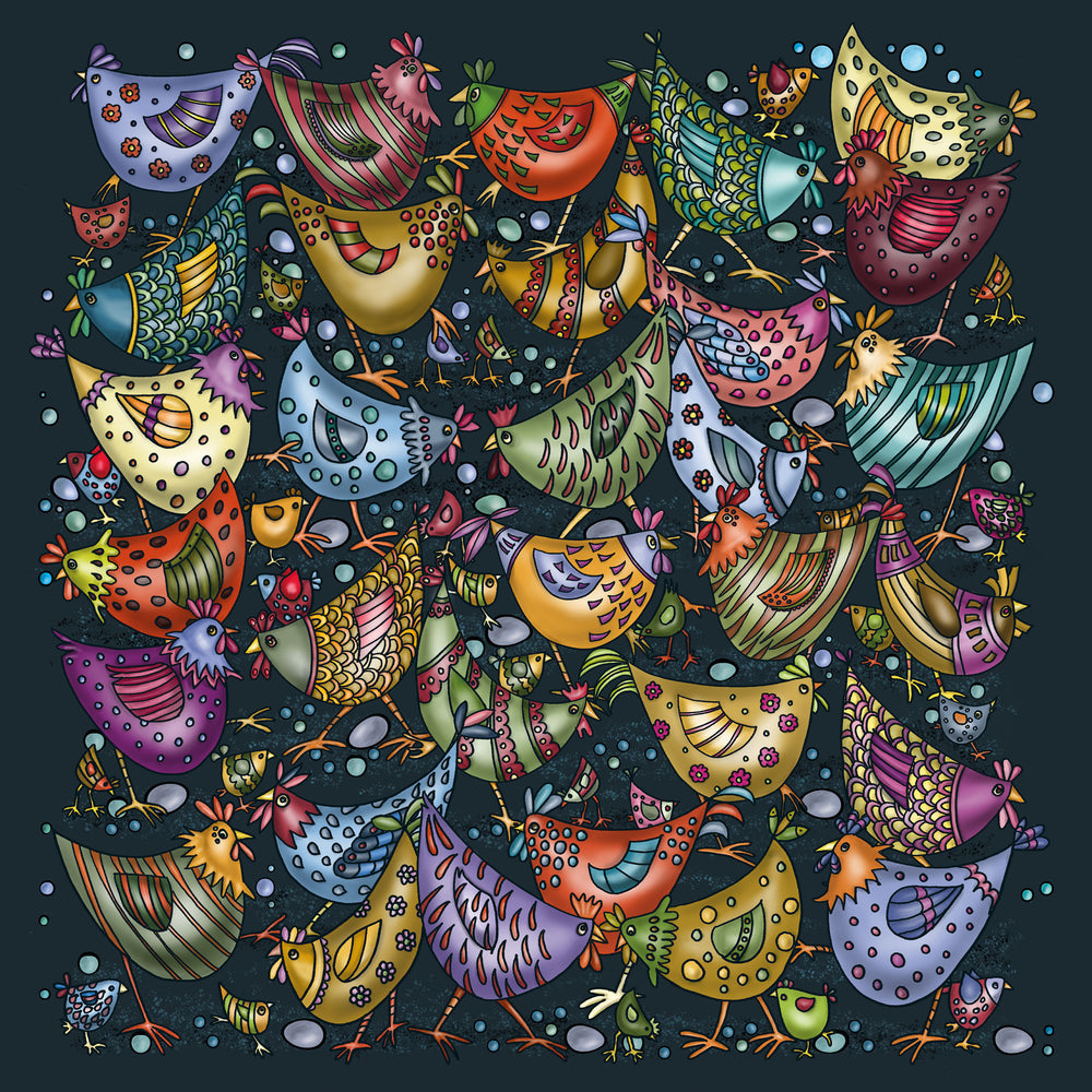 Puzzle Bärenpresse Puzzle Palapeli "Hühnerhaufen"