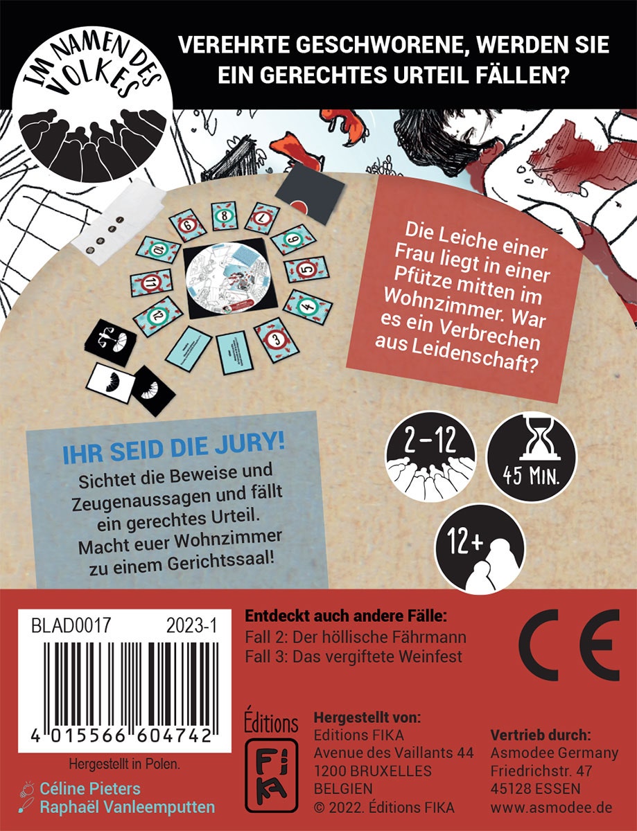 Gesellschaftsspiel Asmodee Im Namen des Volkes Fall 1: Die tödlichen Goldfische